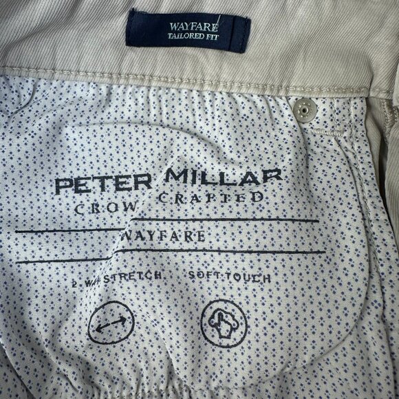 Peter Millar Crown Crafted Wayfare Five-Pocket Pant, Size W30 x L30, Platinum - Picture 11 of 16